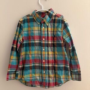 Ralph Lauren Long Sleeve Button Down Polo Shirt Size 5
